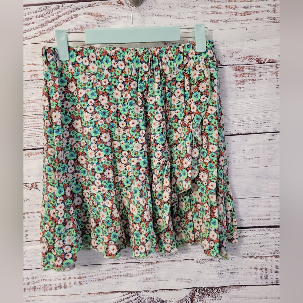Zara S Flouncy Floral Skirt